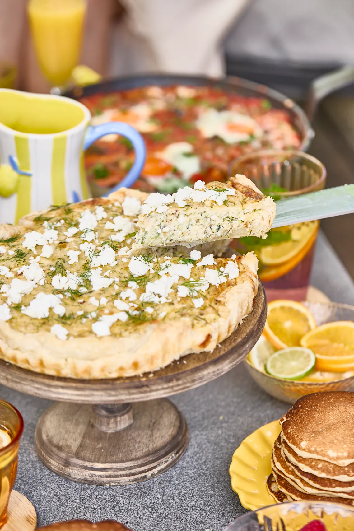Bolti tésztás kapros tökös quiche 8